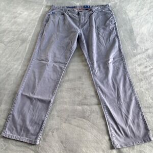 Stitch Golf Mens Pants 38x34 Gray Stretch‎ Cotton Lycra Casual Chinos